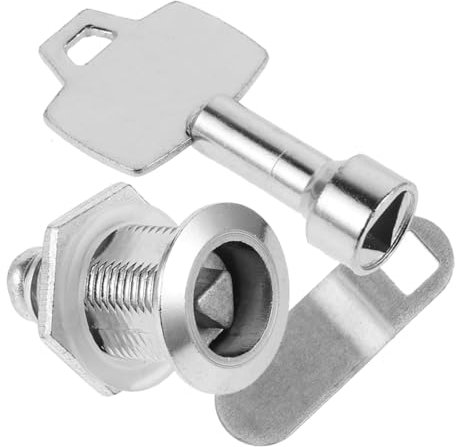 GETAJGHSD Mülltonnenschloss Mit Dreiecksschlitzdesign Robustes Eisenschloss Für Mülltonnendeckel Geeignet Für Außenbereich Und Verschiedene Mülltonnen