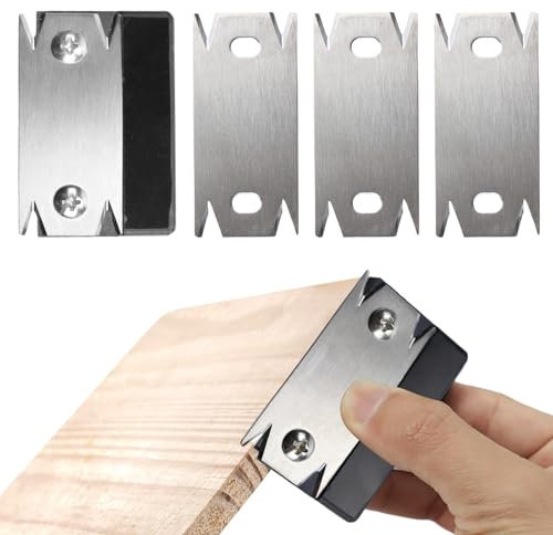 JGCJGG Cepilladora de Madera, Cepillo Carpintero con 3 Hoja de Repuesto, Cepillo Carpintero Manual, Herramientas de Carpintería Manual para Madera, PVC, ABS y Chapa (Negro)