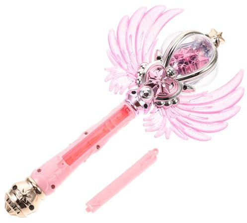 Hohopeti Light Up Fairy Wand for Music and Princess for Birthday Parties Cosplay and Playtime Fun Battery Operated