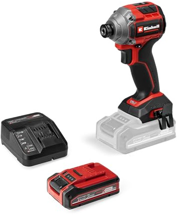 Einhell Professional Akku-Schlagschrauber TP-CI 18/250-C Li BL Power X-Change (18 V, 250 Nm Drehmoment, Innensechskant-Aufnahme, LED-Licht, inkl. 4,0 Ah PLUS Akku & Ladegerät)
