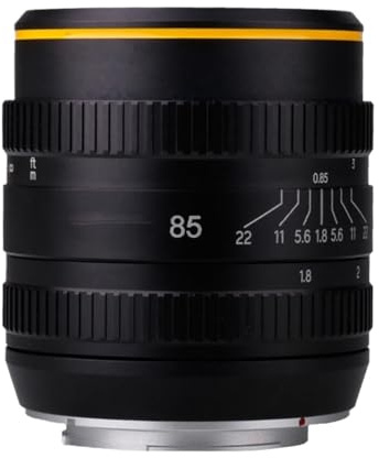 Kompatibel for Canon-EF/RF Nikon-F/Z Sony-E Fujifilm Fiji-FX 85 mm F1.8 Vollformat-Metallobjektiv, manueller Fokus for Kameras(Fuji)