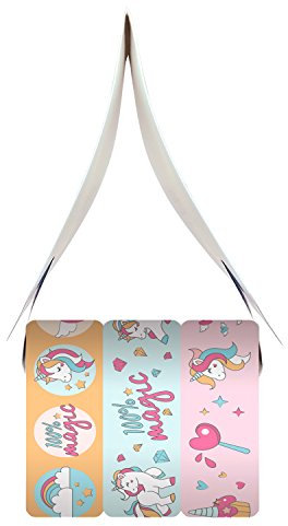 Ursus 58800099 - Masking Tape 3er Set, Einhorn, ca. 15 mm x 10 m, Klebeband aus Papier, Lösungsmittel und säurefrei, ideal zum Verzieren von Grußkarten, Scrapbooking und anderen Bastelarbeiten