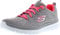 Skechers Graceful Get Connected, Sneaker Donna, Gray Mesh Coral Trim, 39 EU