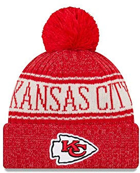 New Era Kansas City Chiefs - Beanie - NFL 2018 Sideline Sport OTC Knit - Red/White - One-Size