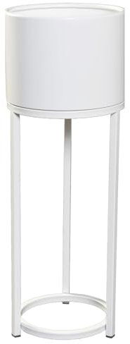 VIVANNO Pot de Fleurs sur Support avec Pieds Châssis Elevate Round Blanc (69x25 cm)