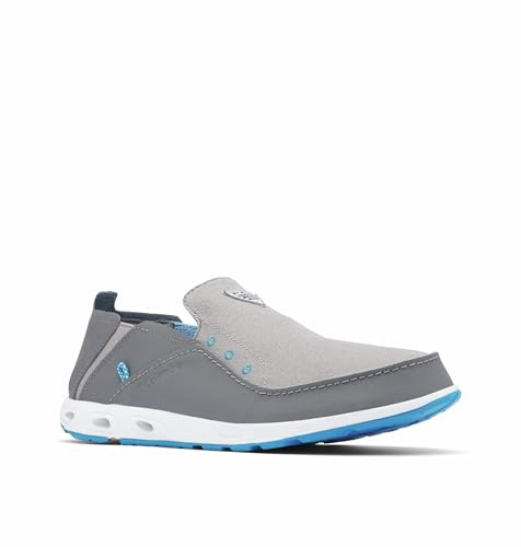 Columbia Mens Bahama Vent PFG Boat Shoe, Ti Titanium/Pool, 11 US