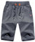 JustSun Sport Shorts Herren Kurze Hose Sommer beiläufig Baumwolle Elastische Taille Sweat Shorts Grau Large