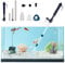 Felenny Elektrisches Aquarium Kiesreiniger Kit Batteriebetriebene Siphonpumpe Wasserfilter Aquariumreiniger Aquarium Staubsauger Siphon Reinigungswerkzeug