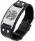 Bandmax Faux Leder Armband für Herren und Damen, verstellbare Manschette Armband mit Porträt des heiligen Michael, Amulett Armschmuck für Geburtstag, Weihnachten, Vatertag, Valentinstag, Jahrestag