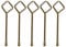 WIAONE Interior Door Emergency Key Pin for Bedroom Bathroom, Interior Privacy Door Lock Compatible - 5 Pack