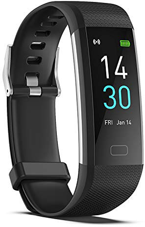 SHINJUKU Smart Watch with Activity Fitness Tracker GPS | Sleep Monitor | Calories Count | Blood Pressure & Heart Rate | Waterproof IP68 | Pedometer Walking for Men Women (Black)