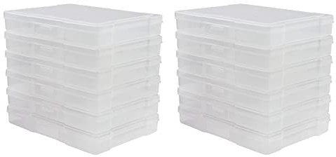 novelinks Transparent 5 x 7 Photo Storage Boxes - Photos Organizer Cases Photo Keeper Picture Organizer Photo Boxes Storage for Photos (12)