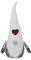 Fabric Christmas Door Stop Stopper Heavy Novelty Festive Xmas Character Decoration Doorstop (Gnome with White Hat)