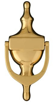 UAP Heurtoir de porte en forme d'urne victorienne pour porte d'entrée - 15,2 cm - PVD doré classique avec fixations universelles - Design traditionnel avec option autocollante (PVD doré)