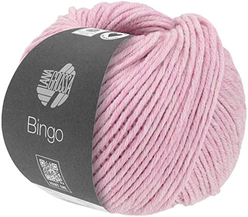 LANA GROSSA Bingo Melange | Extrafeine Merinowolle waschmaschinenfest und filzfrei | Handstrickgarn aus 100% Schurwolle (Merino extrafein) | 50g Wolle zum Stricken & Häkeln | 80m Garn FB 1002