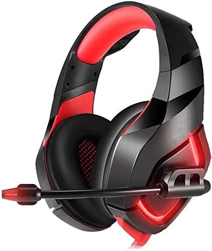 Corsehild Over-Ear Performance Gaming Headset with Active Noise Cancelling (Color : Red)
