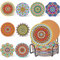 Lot de 8 sous-verres de peinture diamant pour boissons, kit d'art diamant pour adultes, enfants, débutants (mandala)
