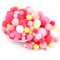 Duories 135 Bunte Pompons zum Basteln,10-30mm Mini Pompons Bälle Kleine Bommeln Kugeln,Flauschigen Bunte Pom Pom Deko Pompom Plüschbälle Bastel Zubehör für Nähen Deko DIY Handwerk,Rose Rosa