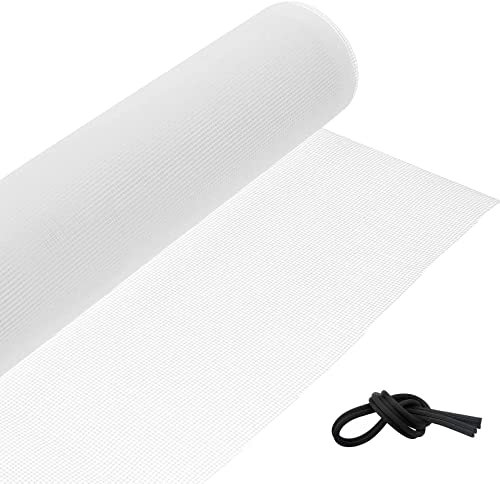 ZAQYCM Moustiquaire fenetre Porte, Blanc Rouleaux De Moustiquaires De Fenêtres À L'épreuve des Insectes, Moustiquaire De Porte en Fibre De Verre pour Patio, Gazebo, Garage Et Porte(2x3m(6.5x9.8ft))