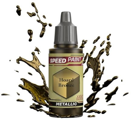 The Army Painter Speedpaint Hoard Bronze 2.0, Single Acrylic Paint 18ml One-coat Painting Soloution For Fantasy Tabletop Miniatures Like Warhammer 40k and Dungeons And Dragons Figures
