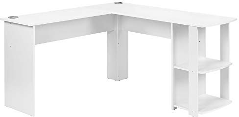 Merax L-Shaped Corner Desk for Home Office, Gaming, and Study Versatile and Easy-to-Assemble White