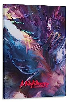 BAOCE Filmposter A Nightmare on Elm Street, Kunstposter, Leinwand, Gemälde, Dekor, Wanddruck, Foto, Zuhause, moderne dekorative Poster, 30 x 45 cm, 8 Stück