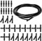5M Universal Scheibenwaschanlage Schlauch, Wischwasserschlauch Reparaturset Spritzwasserschlauch Automotive Schlauch mit 30 Stücke Schlauchverbinder (3 Arten)