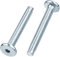 Screws City M6 (6mm x 40mm) Silver Flat Head Furniture Screw Hex Drive Socket with Metric Thread Fully Threaded with Dogpoint Furniture Bolts for Furniture Cots Beds Crib and Chairs (Pack of 12)