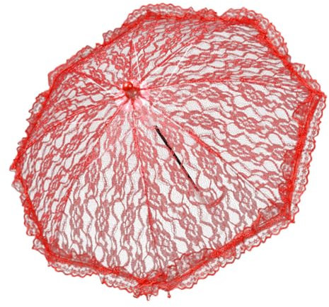 LICHENGTAI Sombrilla de boda vintage de encaje bordado hecho a mano paraguas nupcial accesorios de fotografía paraguas de boda paraguas de mano mujer fiesta escenario actuación, Tipo 2, M