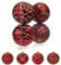 Oairse Bolas de Navidad grandes de 10 cm, adornos inastillables, grandes bolas de Navidad rojas para árbol de Navidad, 4 piezas de adornos rojos para árbol de Navidad, decoración de fiestas de boda