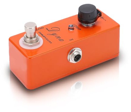 Pedal De Efectos De Guitarra, Compresor MXR De Metal Con Bypass Real Pedal De Efectos De Guitarra Con Distorsión De Alta Ganancia Ajustable Accesorio Instrumentos Musicales Para Guitarra Eléctrica