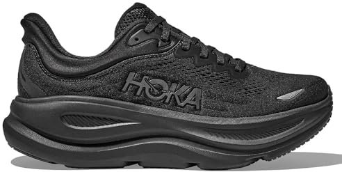 Hoka Damen Bondi 9, Schwarz/Schwarz, 39 EU Weit