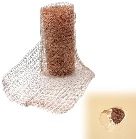 Nuqin Copper Mesh,3M Copper Mesh Slug Repellent UK,Pure Copper Mesh for Slugs,Copper Wire for Slugs,Copper Mesh Slug Repellent for Pest Exclusion/Snail/Slug/Rat/Bat/Birds/Insect/Home Garden