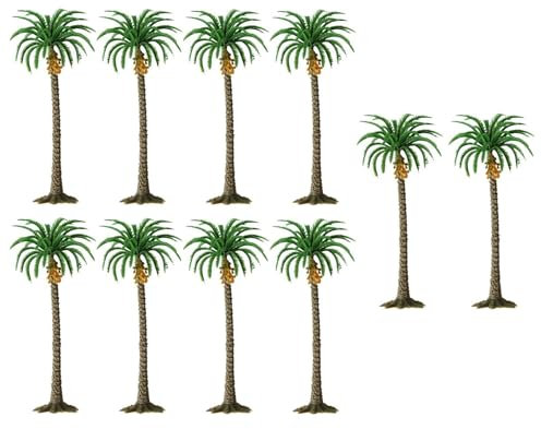 EHJRE Miniatur Palmen für Modelleisenbahnlandschaften, H 15 cm