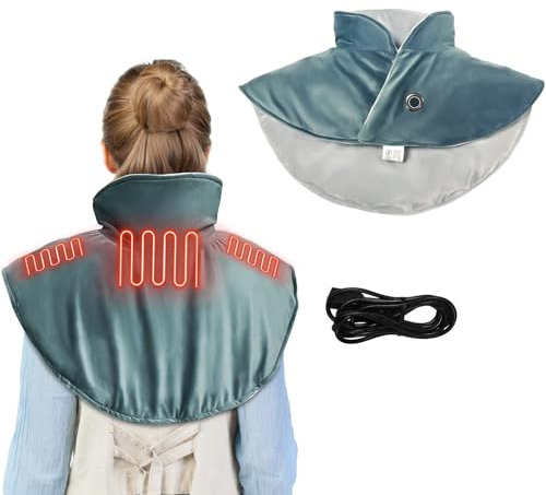 Mostop Weighted Heating Pad for Neck Shoulders and Back, Electric Neck Heating Pad with 3 Heat Options, Neck and Shoulder Warmer,Neck Warmer for Men Women Elderly