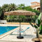 Sombrilla Playa Grande Sombrilla Terraza Exterior Ø 270cm Protección UV30+ Hawaii Parasol Terraza Exterior, Control De Manivela ＆ 8 Varillas, UV50+ Protección UV Para Jardín, Patio Y Piscina
