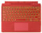 Type Cover for Microsoft Surface Pro 8 Pro 9 Pro 10/ Pro X Pro 11 Generation, Portable Slim Wireless Keyboard with Touchpad Tablet Keyboard (Red, Backlit)
