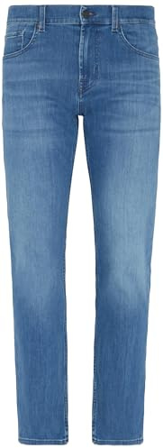 7 For All Mankind Herren Slimmy Luxe Performance Mid Blue Jeans, Mid Blue, 34W EU
