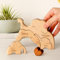 Drawelry Personalisiert Holz Elefanten Puzzle mit 2–8 Familien Namen Gravur Skulptur, Tier Puzzles Statue Ornamente für Home Dekor und Elternteil Kinder Geburtstags Weihnachts Neujahrs Geschenke (A3)