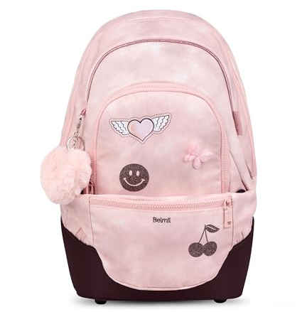Belmil Premium 2in1 Schulrucksack mit Hüfttasche, Schulranzen, Schultasche mit Laptopfach (338-84/P)