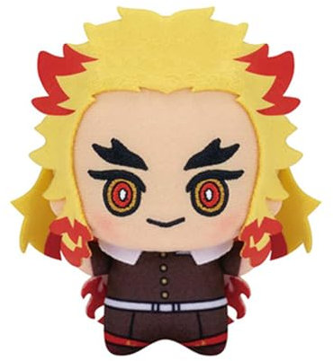 Zhongkaihua Rengoku Kyoujurou Plüsch-Anhänger, Figur, Anime, PP-Baumwolle, gefüllt, Auto, Zuhause, Tasche, Schlüsselanhänger, Dekoration, weiches Kissen für Fans, 10 cm