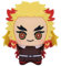 Zhongkaihua Rengoku Kyoujurou Plüsch-Anhänger, Figur, Anime, PP-Baumwolle, gefüllt, Auto, Zuhause, Tasche, Schlüsselanhänger, Dekoration, weiches Kissen für Fans, 10 cm