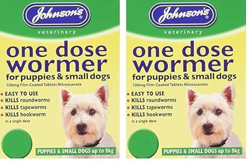 Johnson's Vet Easy One Dose Wormer, Size 1 (Pack of 2)