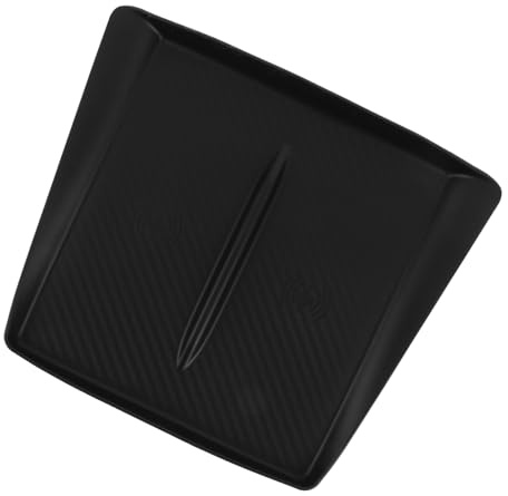 Garneck Alfombrilla de Silicona para Carga Inalámbrica Compatible con Tesla Y Accesorios para Consola Central Soporte Antideslizante para Teléfonos para Interiores de Automóvil Color Negro