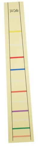 Alasum Fingerpositionsmarkierung Fingeraufkleber Cello 3/4 Größe für Aufkleber Gelber Papier Praktischer zur Unterstützung Erlernen für Griffbrett von Anfängern Beim des Cellos