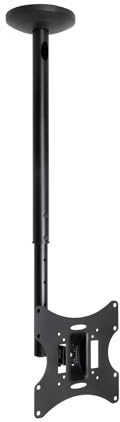 TOOQ LPCE2301TSLI-B Deckenhalterung 180° drehbar für Bildschirme von 23 bis 42 Zoll, Schwarz