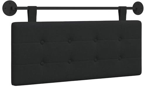 vidaXL Hängendes Kopfteil Stoff, Stylisches hängendes Kopfteil für Schlafzimmer, modern und platzsparend, gepolstert und wandmontiert