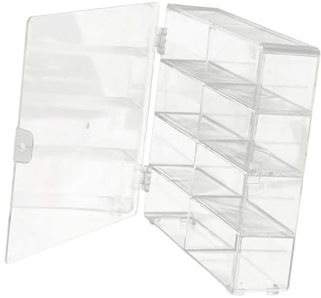 FewNvWa Vitrine für 1/64 Modellautos Aus Druckguss, 8 Fächer, Staubschutzhülle, Schützende Aufbewahrung