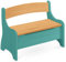 Original Kindersitzbank Levin von BioKinder® | Truhenbank mit Geheimfach aus Bio-Massivholz in Erle & Ozeanblau | L 70 cm x B 36cm x H 55 cm