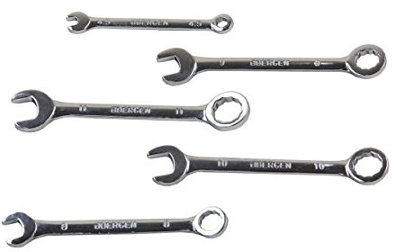 Bergen 10 PC Metric MINI Equal Combination Spanner Set B1981